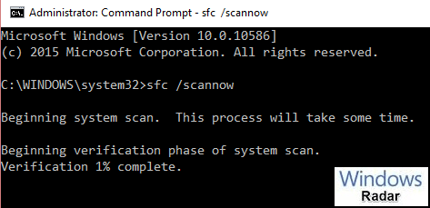 sfc scannow - error code