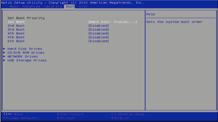 BIOS UEFI system