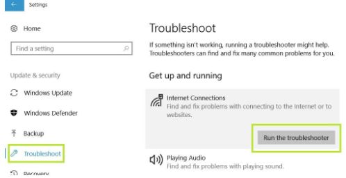 Run the Printer Troubleshooter