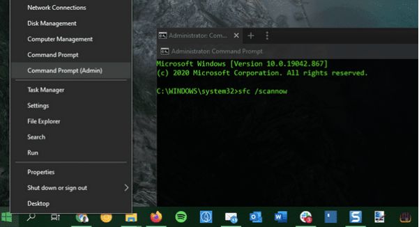 Command Line window