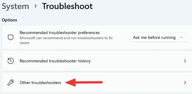 other troubleshooters