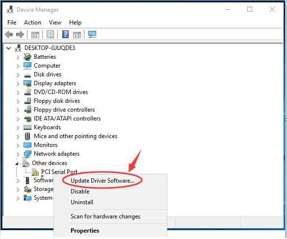 PCI Serial Port driver