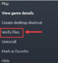 Verify Files option