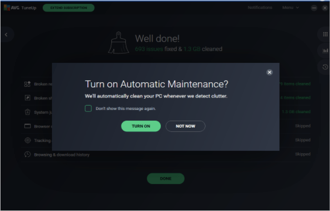 Automatic Maintenance