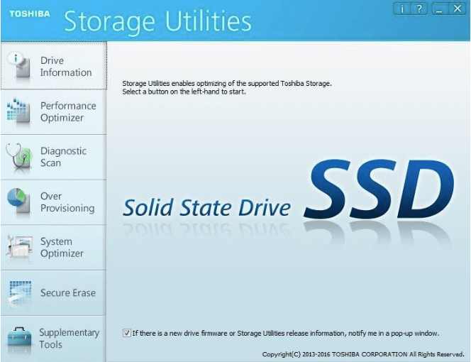 Toshiba SSD Utility