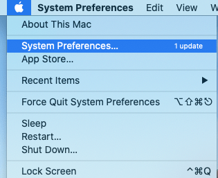 system preferences