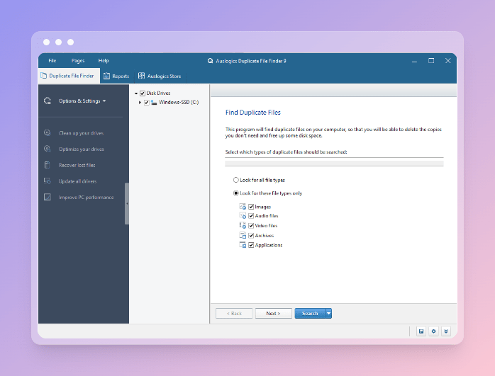 Auslogics Duplicate File Finder