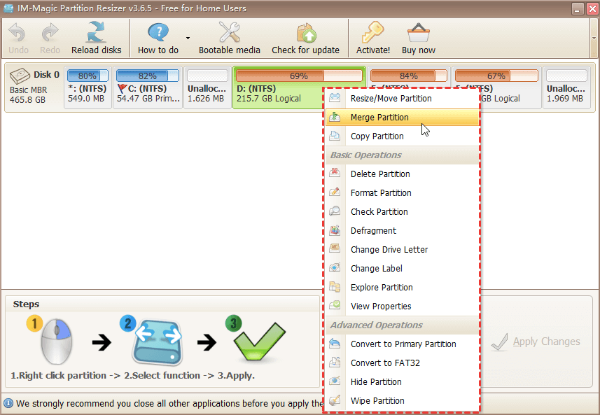 Magic Partition Resizer