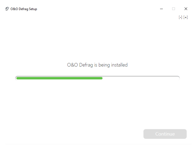 Start O&O Defrag now