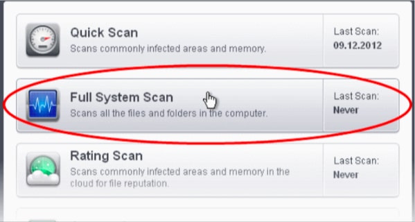 Run a virus scan