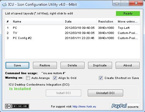 Icon Configuration Utility