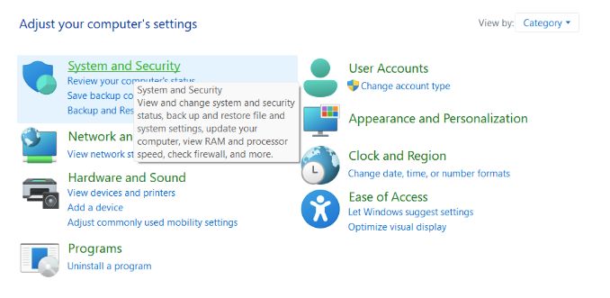 System and Security