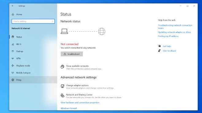 Troubleshoot network