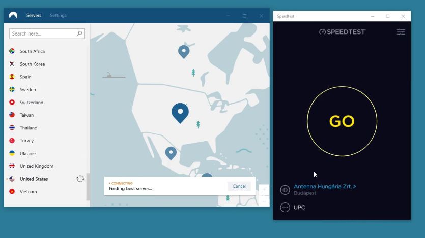 nordvpn us download speed