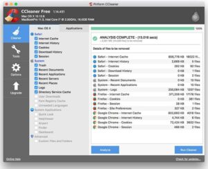 ccleaner for mac erase free space temporary file location