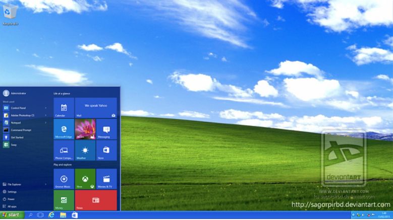 Windows XP theme for Windows 10