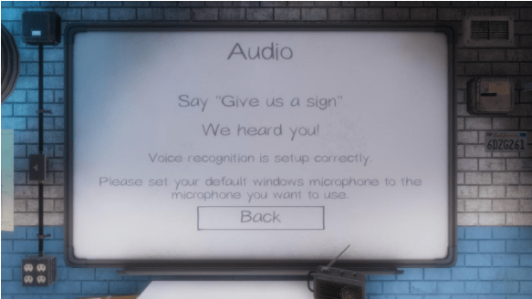 Perform the voice recognition test